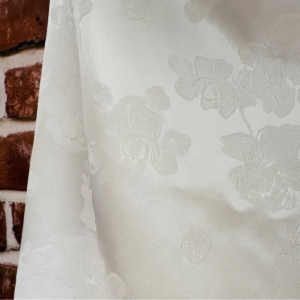 Lucy in The Sky Floral Jacquard Mini Dress in White, Medium - Picture 5 of 5
